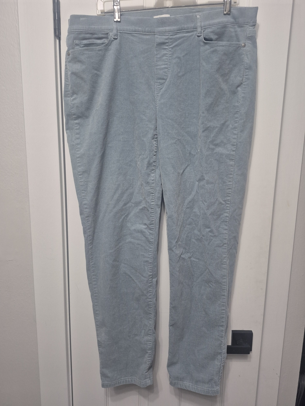 J. Jill Women's Light Blue Stretch Corduroy Pants